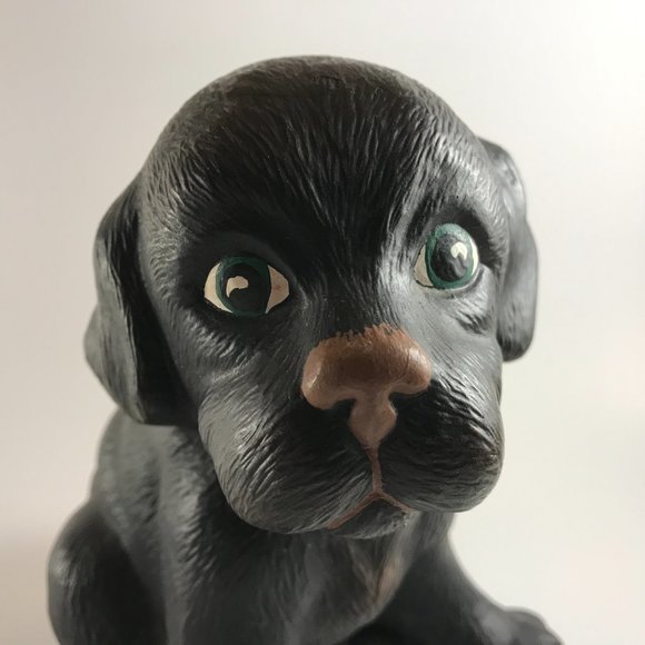 Vintage Pottery Decorative Sitting Puppy Dog Figurine - Picture 2 of 7